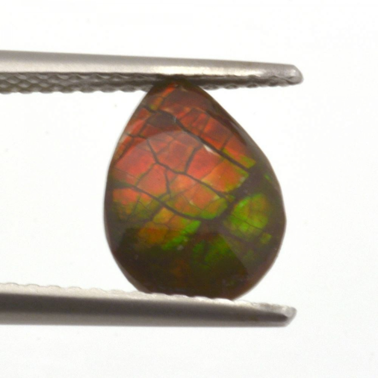 1,27ct.Ammolite Cabochon Pear Cut