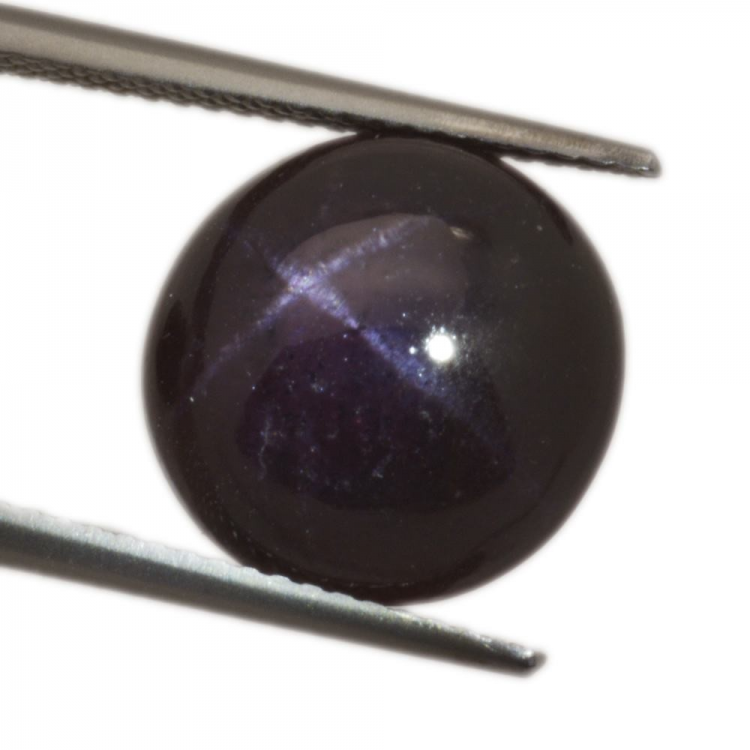 12,52ct.Star Garnet Cabochon Round Cut