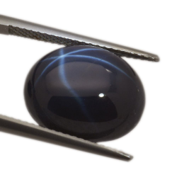 15,09ct.Star Sapphire Cabochon Oval Cut 14,62x12,23mm