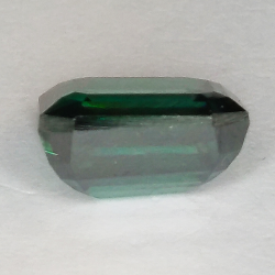 6,95 ct grüner Moissanit im Smaragdschliff, 11,55 x 10,67 mm