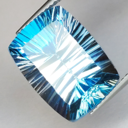 Blue Topaz Millenium Cushion Size 16 x 11.7 mm