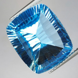 11,96 ct Blue Topaz Millenium Cushion Cut