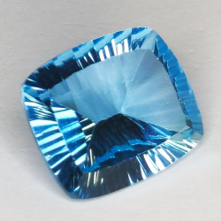 11,96 ct Blue Topaz Millenium Cushion Cut