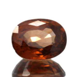 3.36ct Zircon Orange coupe ovale 9.1x7.2mm