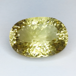 16,09 ct Citrin geschnittenes ovales Jahrtausend 19,6 x 13,9 mm