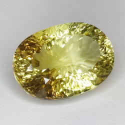 16,09 ct Citrine taille ovale millénaire 19,6 x 13,9 mm