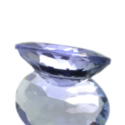 Taglio ovale di tanzanite da 1,97 ct, 9,82 x 7,52 mm