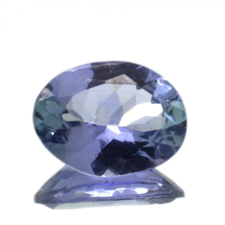 Taglio ovale di tanzanite da 1,97 ct, 9,82 x 7,52 mm