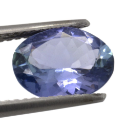 Taglio ovale di tanzanite da 1,97 ct, 9,82 x 7,52 mm