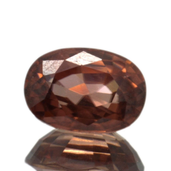 2,91ct Orange Zirkon oval schliff 8,9x6,3mm