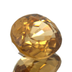 3.14ct Zircon Orange coupe ovale 8.7x7.3mm