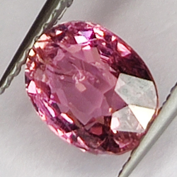 1.39ct Tourmaline Rubellite oval cut 7x6mm