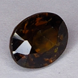 2.15ct Tourmaline Bicolor Green Orange oval cut 8x6mm