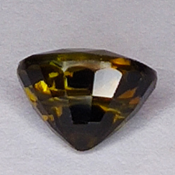 2.15ct Tourmaline Bicolor Green Orange oval cut 8x6mm