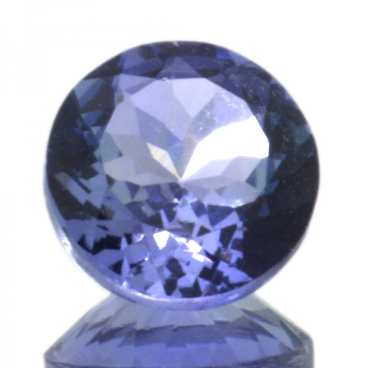 Tanzanite a taglio rotondo da 1,46 ct, 6,92 x 3,94 mm