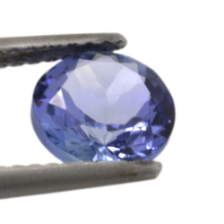 Tanzanite a taglio rotondo da 1,46 ct, 6,92 x 3,94 mm