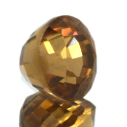 3,13ct Orange Zirkon rundschliff 7x7mm