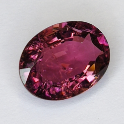 1.73ct Tourmaline Rubelite oval cut 8x6mm