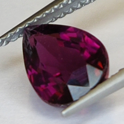 1.61ct Tourmaline Rubellite pear cut 9x6mm