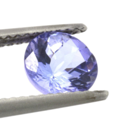 Tanzanite de 1,33 ct, taille ovale, 6,82x4,44 mm