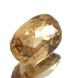 2.87ct Zircone Arancione taglio ovale 9.7x5.8mm