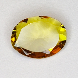 0.57ct Tormalina arancione taglio ovale 7x6mm