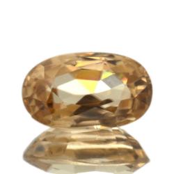 2,87ct Orange Zirkon oval schliff 9,7x5,8mm