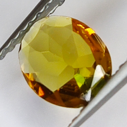 0.57ct Tormalina arancione taglio ovale 7x6mm