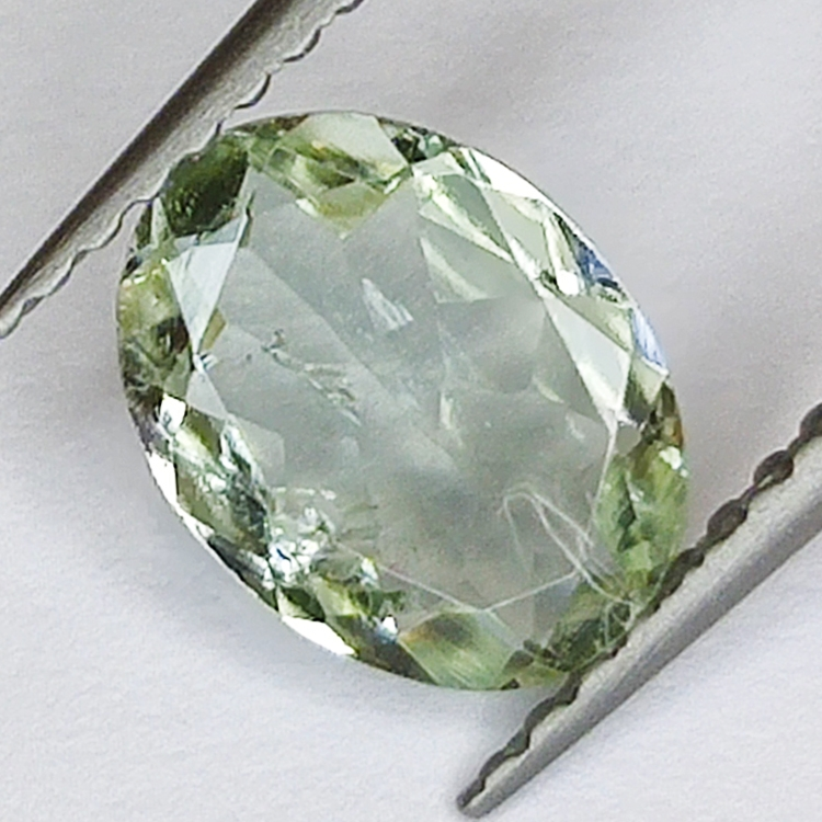 0.96ct Tormalina Verdelite taglio ovale 9x7mm