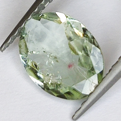 0.96ct Tormalina Verdelite taglio ovale 9x7mm