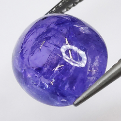 5.46ct Tanzanite cabochon quadrato 10x10mm