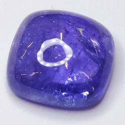 5.46ct Tanzanite cabochon quadrato 10x10mm