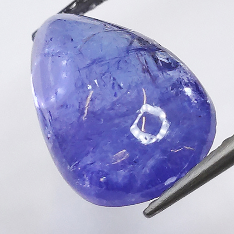 4.76ct Tanzanite cabochon pera 14x9mm