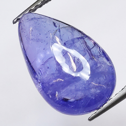 4,76ct Tanzanite cabochon poire 14x9mm