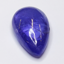 4.76ct Tanzanite cabochon pear 14x9mm