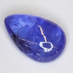 4.76ct Tanzanite cabochon pear 14x9mm