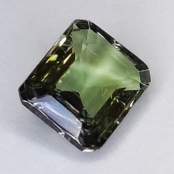 1,36ct Tansanit Grün smaragdschliff 7x5mm