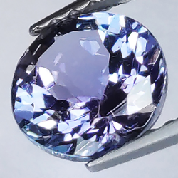 1.08ct Tanzanite taglio rotondo 6x3mm