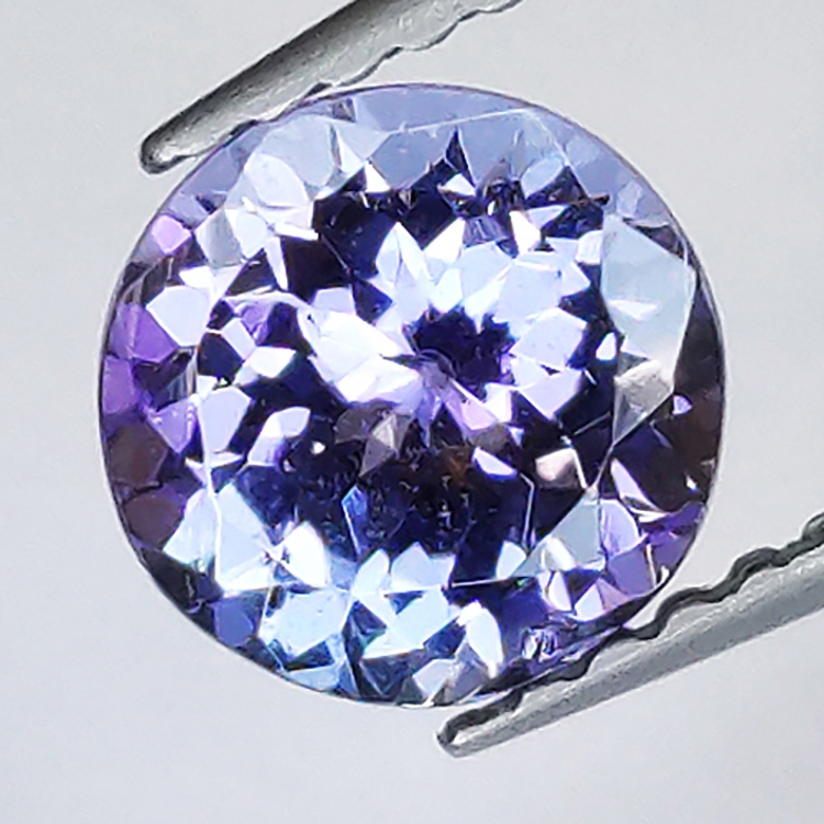 1.08ct Tanzanite taglio rotondo 6x3mm