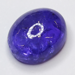 4.06ct Tanzanite cabochon oval 10x8mm