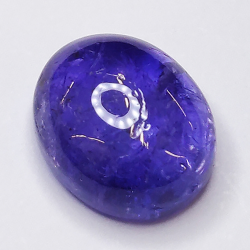 4.06ct Tanzanite cabochon oval 10x8mm