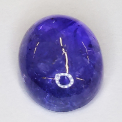 4.06ct Tanzanite cabochon oval 10x8mm