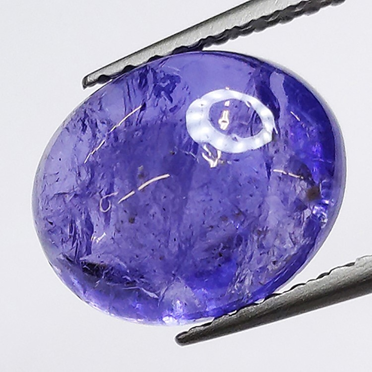 4.06ct Tanzanite cabochon oval 10x8mm