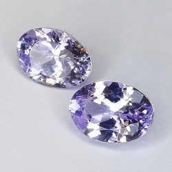 1.74ct Pair Tanzanite oval cut 7x5mm