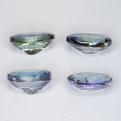 2.1ct Tanzanite oval cut 6x4mm 4pcs