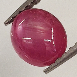 1.36ct Rubis Étoilé cabochon ovale 6x5mm