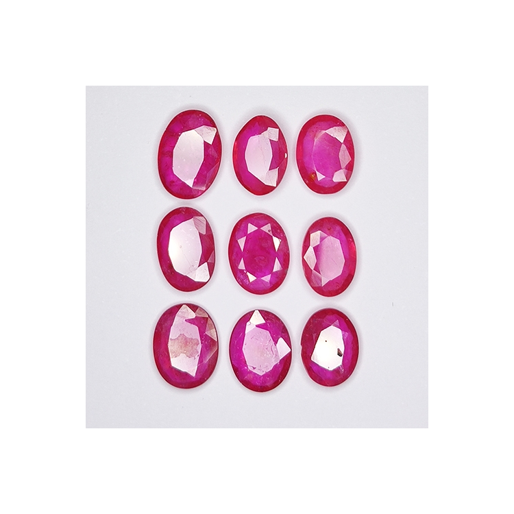 13.38ct Ruby oval cut 8.9x6.1mm 9pz