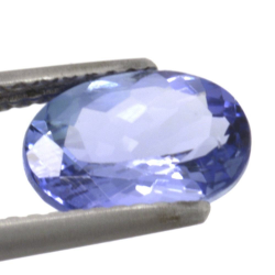 Taglio ovale di tanzanite da 1,84 ct, 9,09 x 6,76 mm