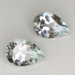 Aguamarina Talla Pera 9 x 7 mm