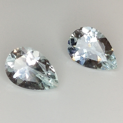 Aguamarina Talla Pera 9 x 7 mm